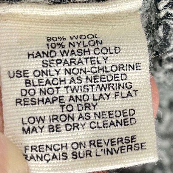 Canary by Anthropologie Marled Gray Cable Chunky Ribbed Open Front Cardigan XS - Picture 8 of 10